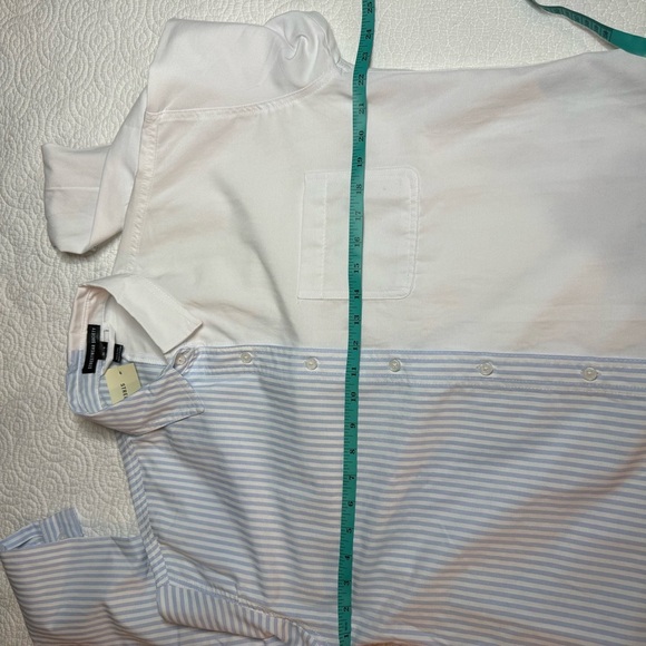 Streetwear Society Two-Tone Blue and White Button Down Shirt - Picture 6 of 8